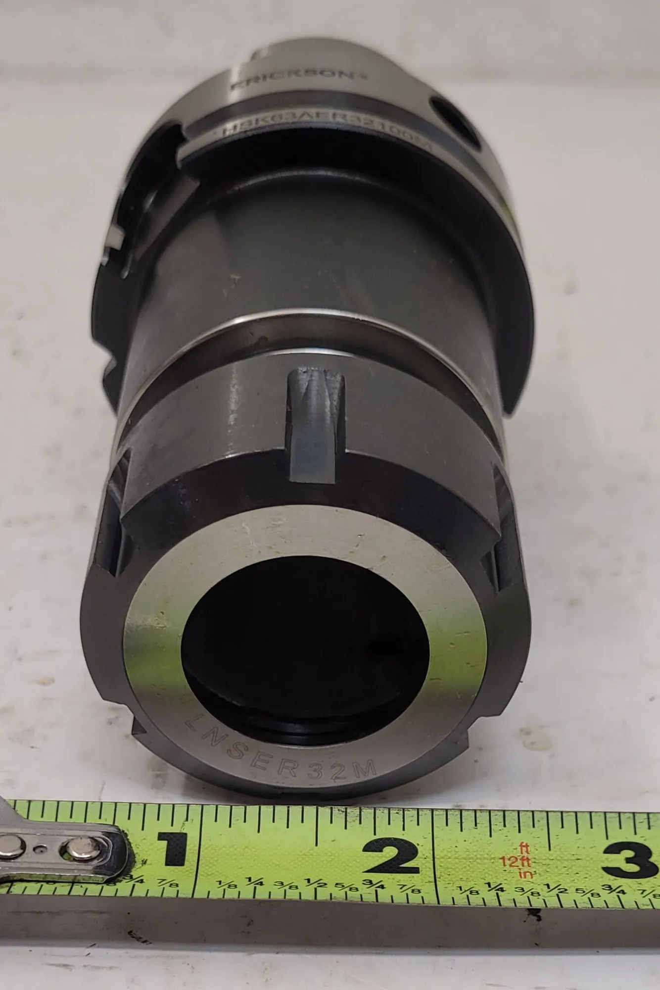 ERICKSON HSK63AER32100M MILLING CUTTER ARBOR, 2-1/2", HSS - ER32 COLLET CHUCK - MACHINING TOOLING & PARTS
