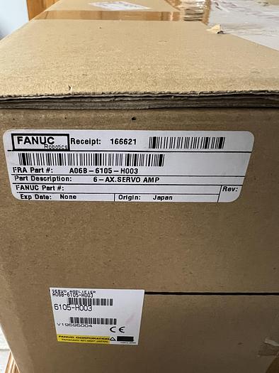 FANUC A06B-6105-H003 1.5KW SERVO AMPLIFIER FOR R-J3IB CONTROLLERS, 6-AXIS MOTION CONTROL - SERVO DRIVES