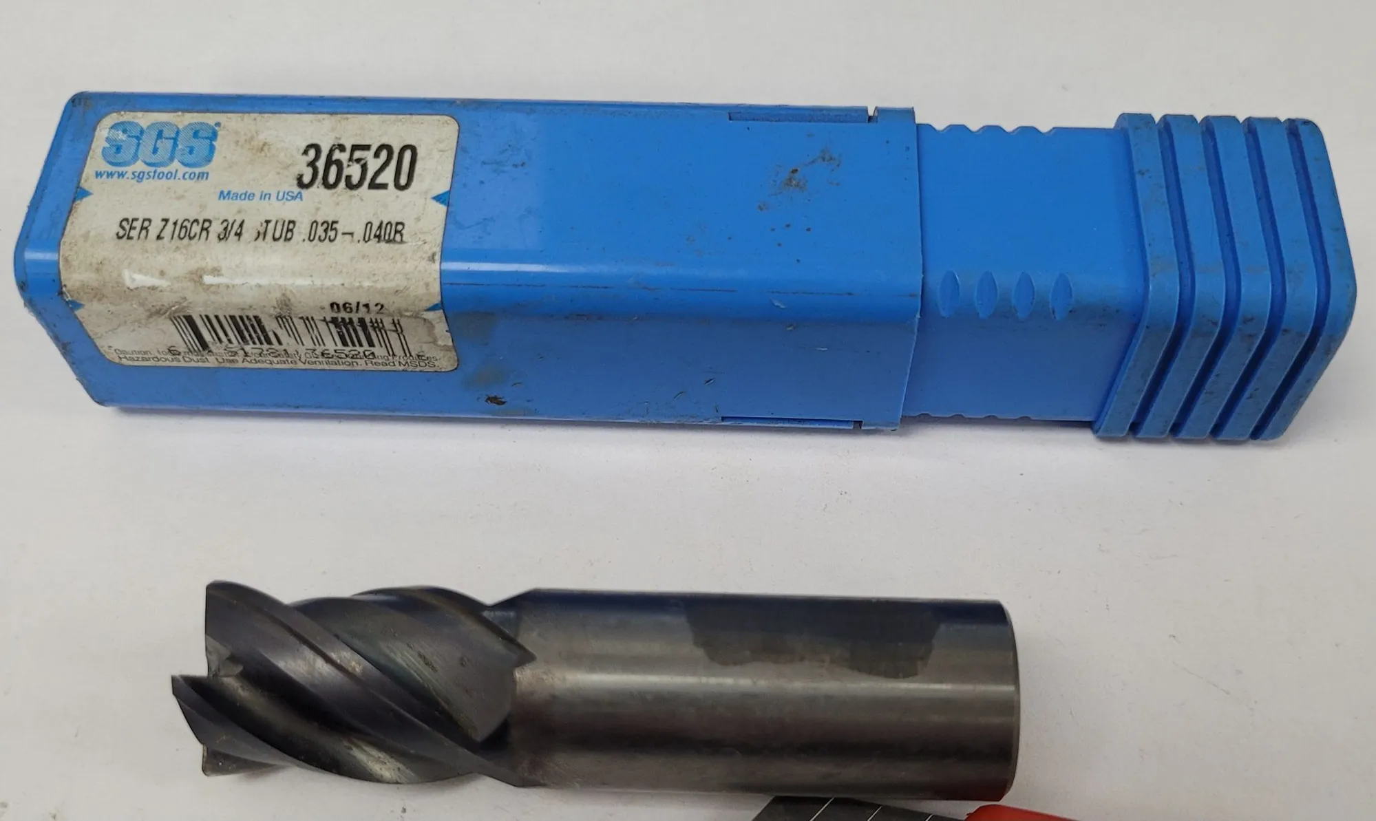KYOCERA 36520 CENTER CUTTING SOLID CARBIDE END MILL, Z-CARB Z16CR, 4 FLUTE, 3/4" SHANK - MACHINING TOOLING & PARTS