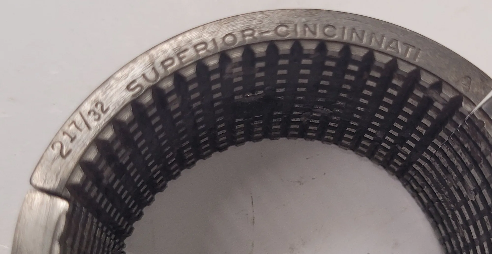SUPERIOR CINCINNATI 2 17/32" MASTER SERRATED COLLET PAD (1-7/8” H) - MACHINING TOOLING & PARTS
