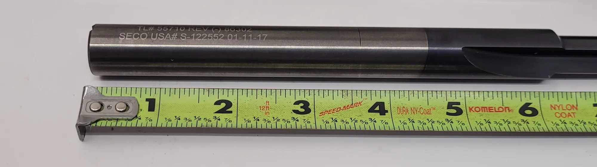 SECO RD-S3CIU-S122552 2 FLUTE CUTTING TOOL, 7.875" OAL, 0.70" SHANK DIA. - MACHINING TOOLING & PARTS