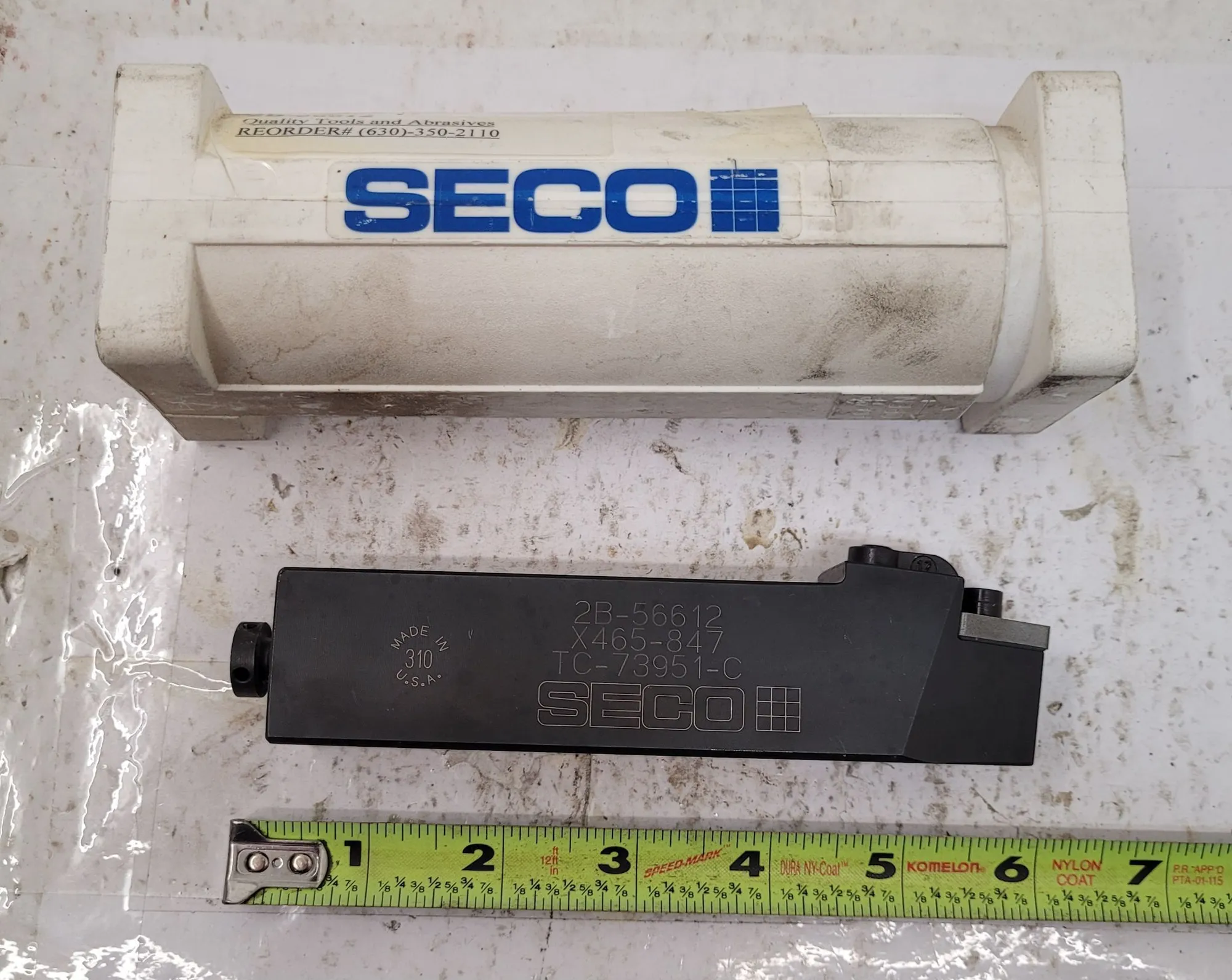 SECO TC-73951 TURNING TOOL HOLDER - 1.2" SHANK WIDTH, 1.25" SHANK HEIGHT, 6" OAL - MACHINING TOOLING & PARTS