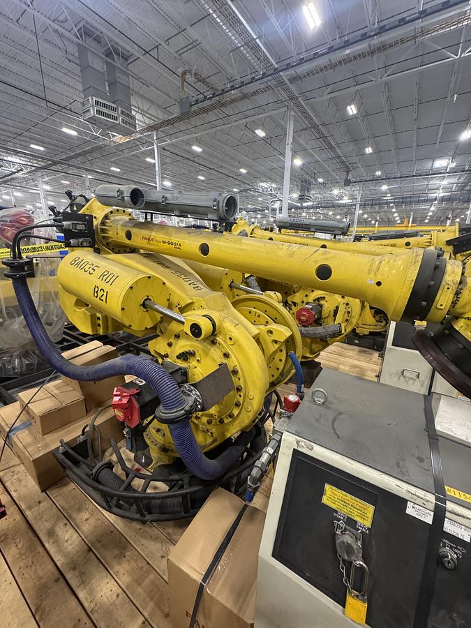 2014 FANUC M-900IA/400L ARTICULATED ROBOT, 400KG PAYLOAD, 3625MM REACH, R-30IA CONTROLLER - ARTICULATED ROBOTS