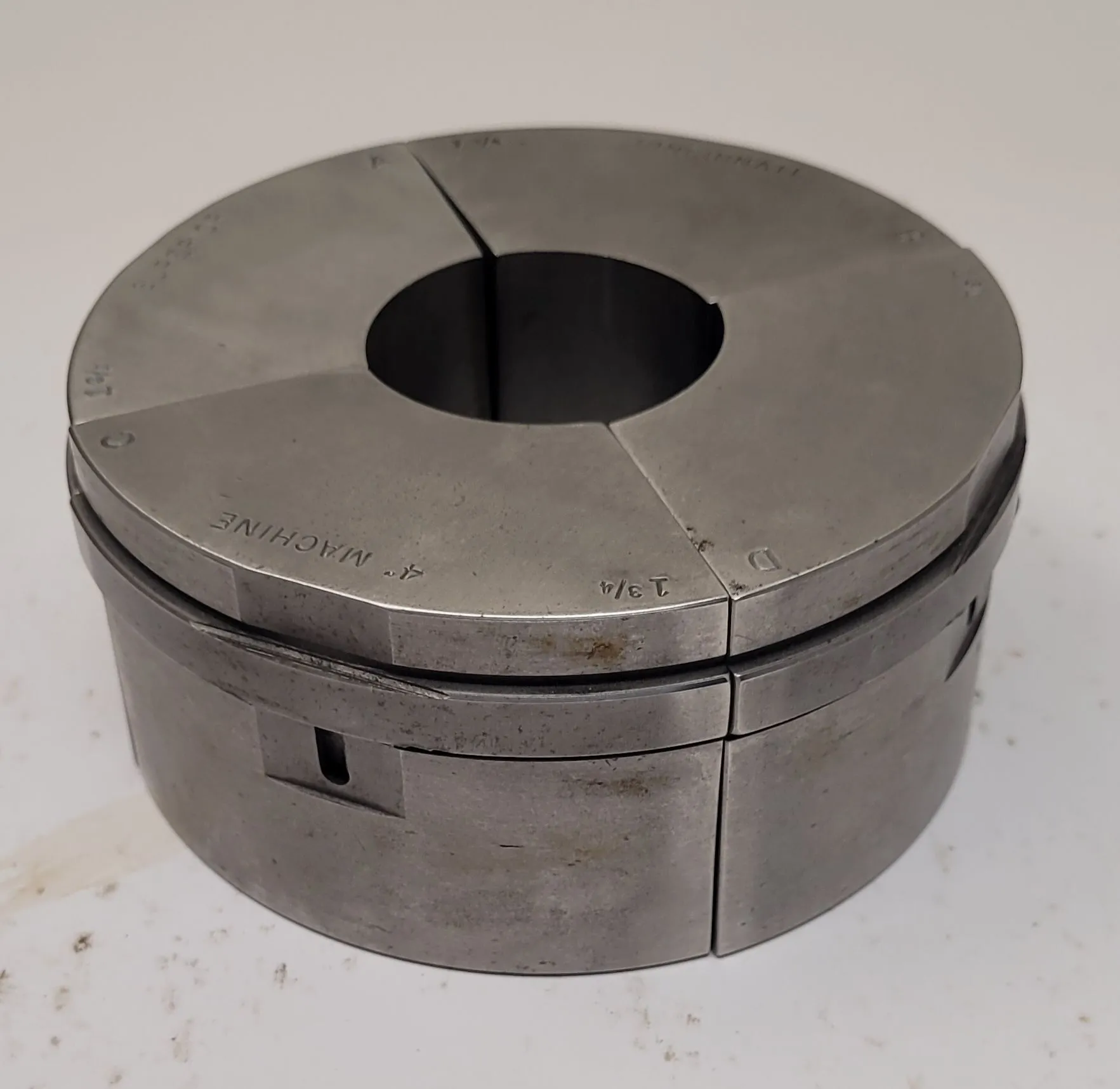 SUPERIOR CINCINNATI S-STYLE EMERGENCY COLLET PAD, 2 3/4" SIZE, 2" HEIGHT, NON-SERRATED - MACHINING TOOLING & PARTS