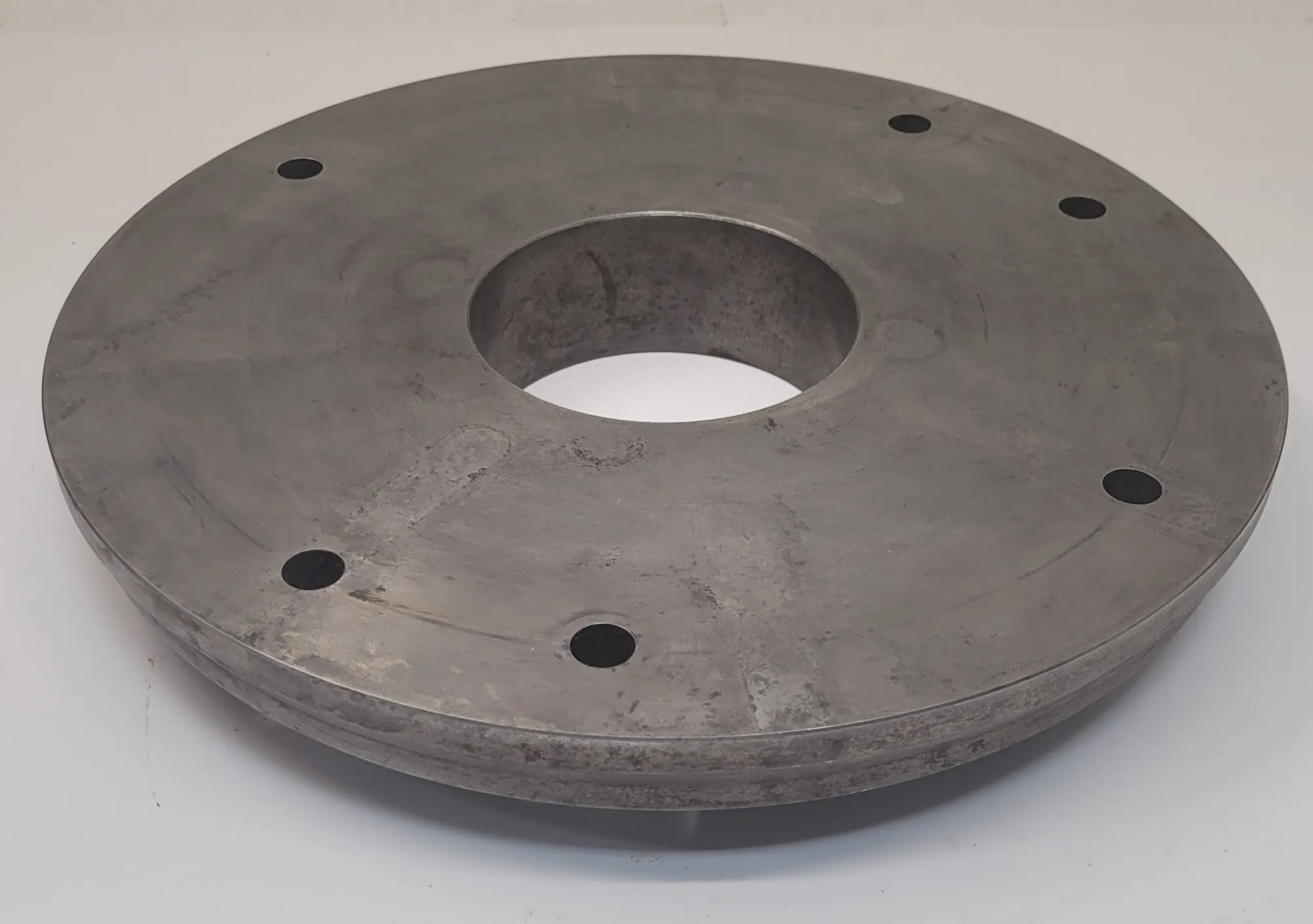 LATHE CHUCK BACK PLATE – 12-1/2IN OD, 4IN CENTER HOLE, 2IN THICKNESS - MACHINING TOOLING & PARTS