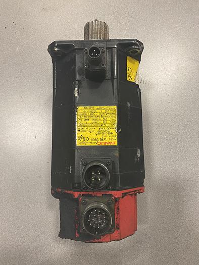 FANUC A06B-0162-B675 AC SERVO MOTOR, 3000 RPM, 1.4 KW, 6A, 144V, ALPHA M6/3000 SERIES - SERVO MOTORS