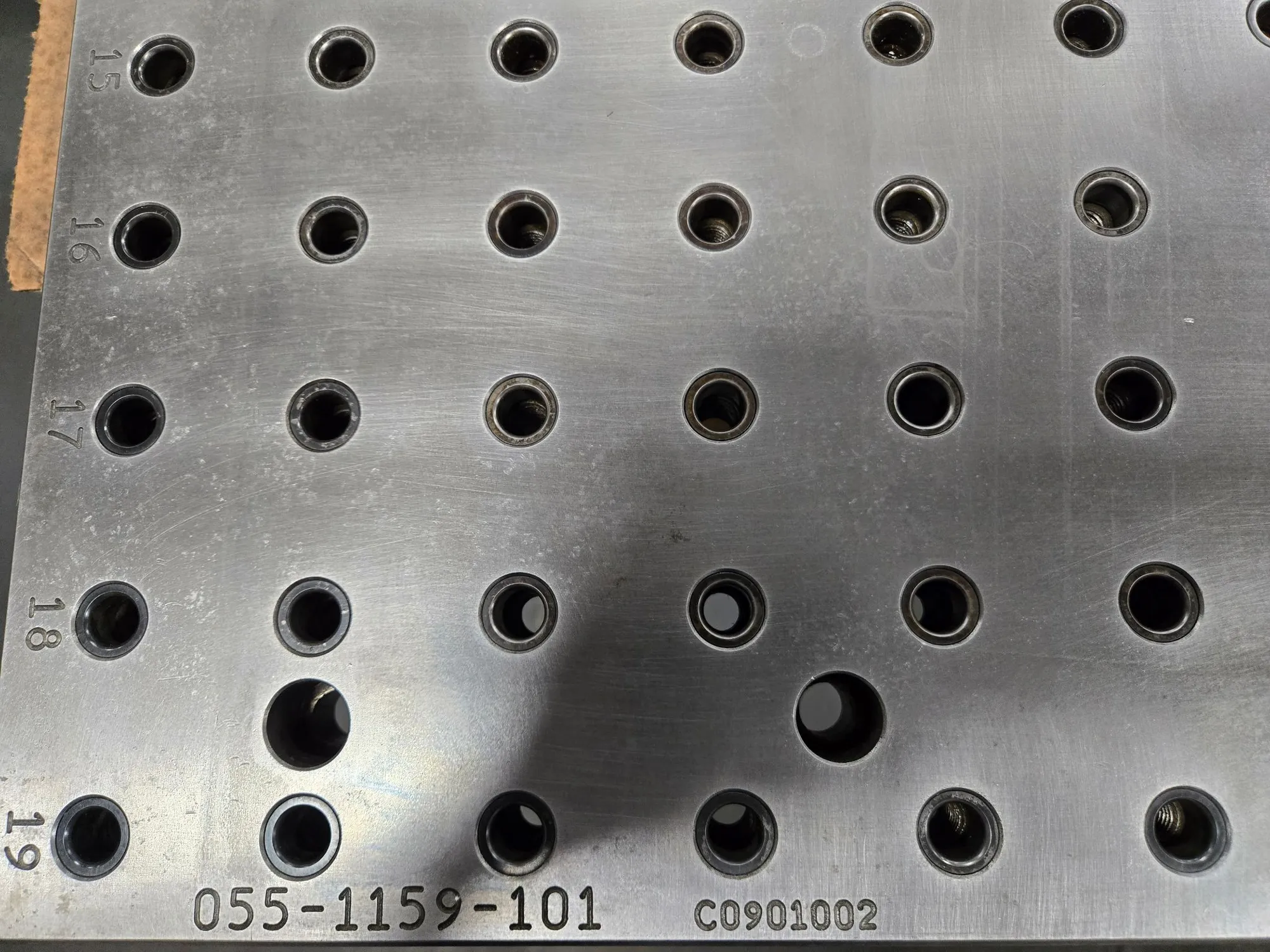 CHICK WORKHOLDING FOUNDATION PLATE, 37.25IN L X 16IN W X 1.4IN H, 203LBS, 12MM BOLT HOLES - MACHINING TOOLING & PARTS