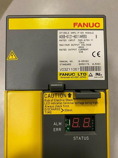 FANUC A06B-6121-H011#H550 ALPHA I SPM-11HVI SPINDLE AMPLIFIER 400V 13.2KW 23A - SERVO DRIVES