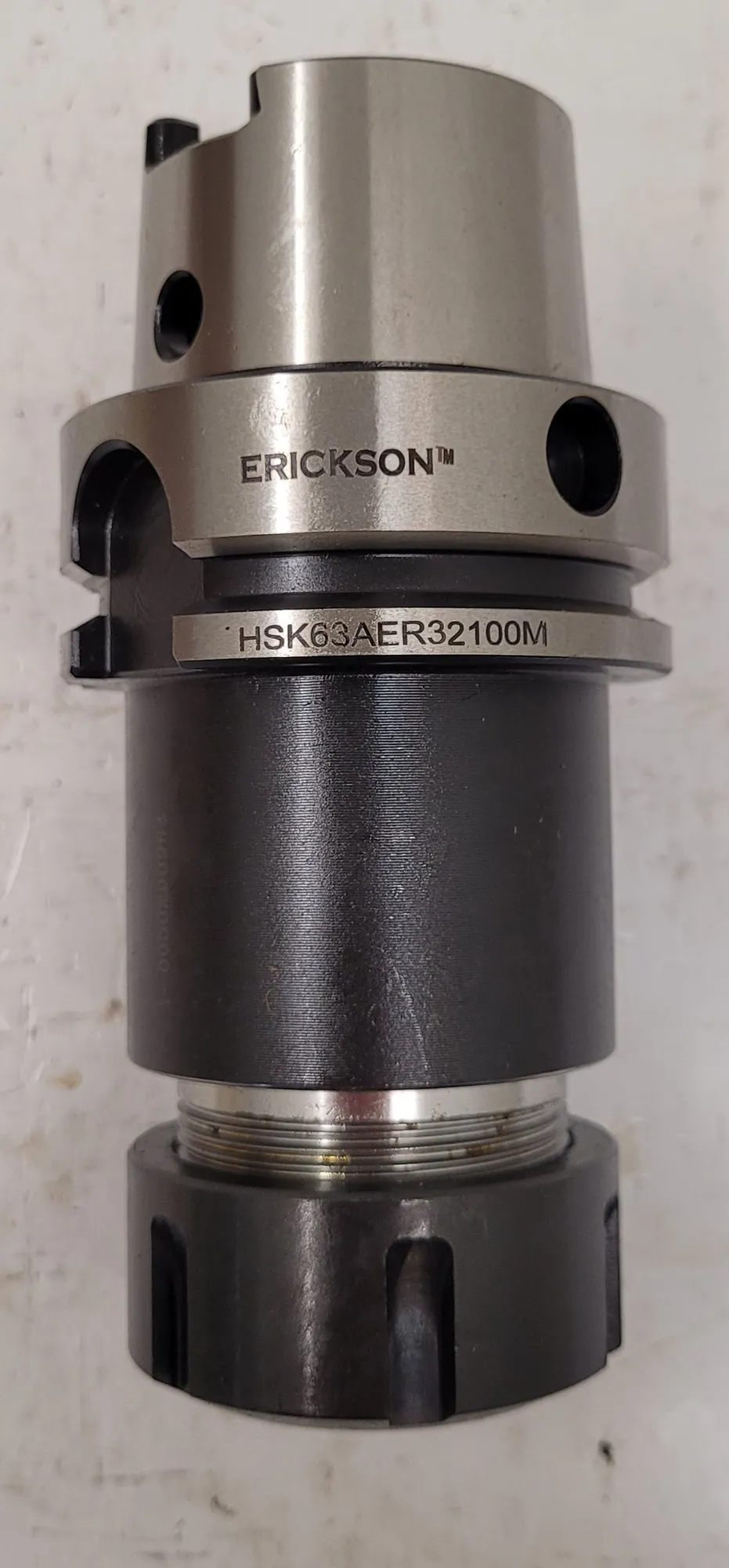 ERICKSON HSK63AER32100M MILLING CUTTER ARBOR, 2-1/2", HSS - ER32 COLLET CHUCK - MACHINING TOOLING & PARTS