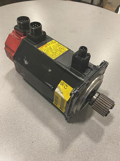 FANUC A06B-0162-B675 AC SERVO MOTOR, 3000 RPM, 1.4 KW, 6A, 144V, ALPHA M6/3000 SERIES - SERVO MOTORS