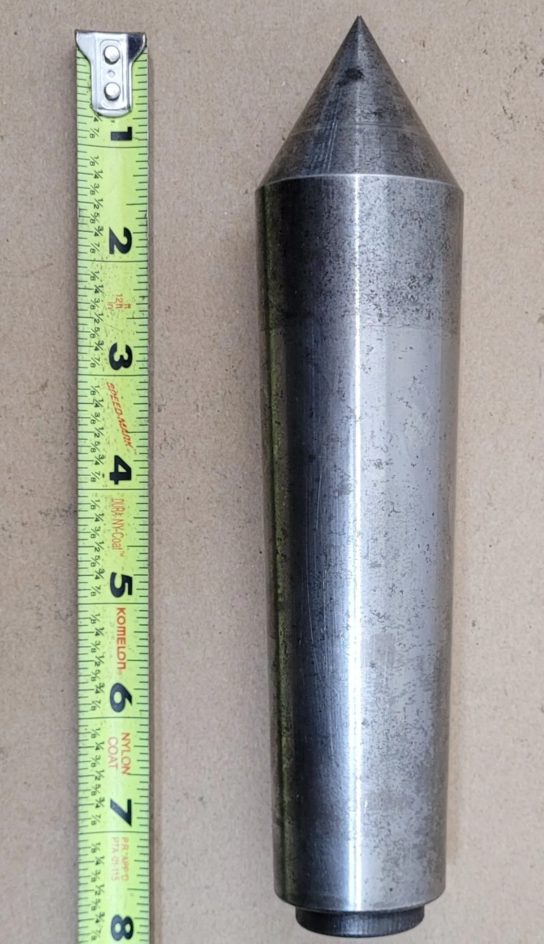 DEAD CENTER, 5MT, 8IN OAL, TAPERED SHANK/MORSE TAPER SIZE: 5 - MACHINING TOOLING & PARTS