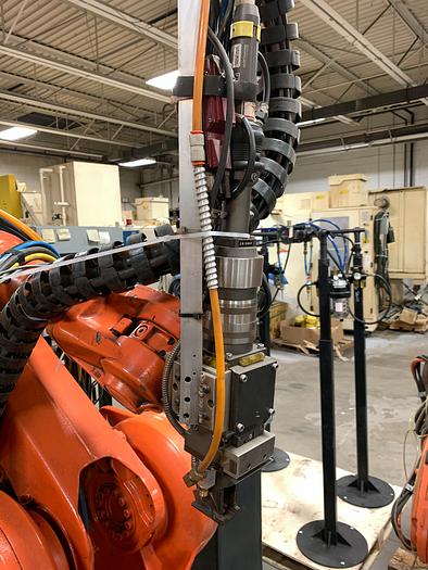 2007 ABB IRB 2400/16 ROBOTIC ARC WELDING CELL, 16 KG PAYLOAD, 1500 MM REACH, IRC5 CONTROLLER - ARTICULATED ROBOTS