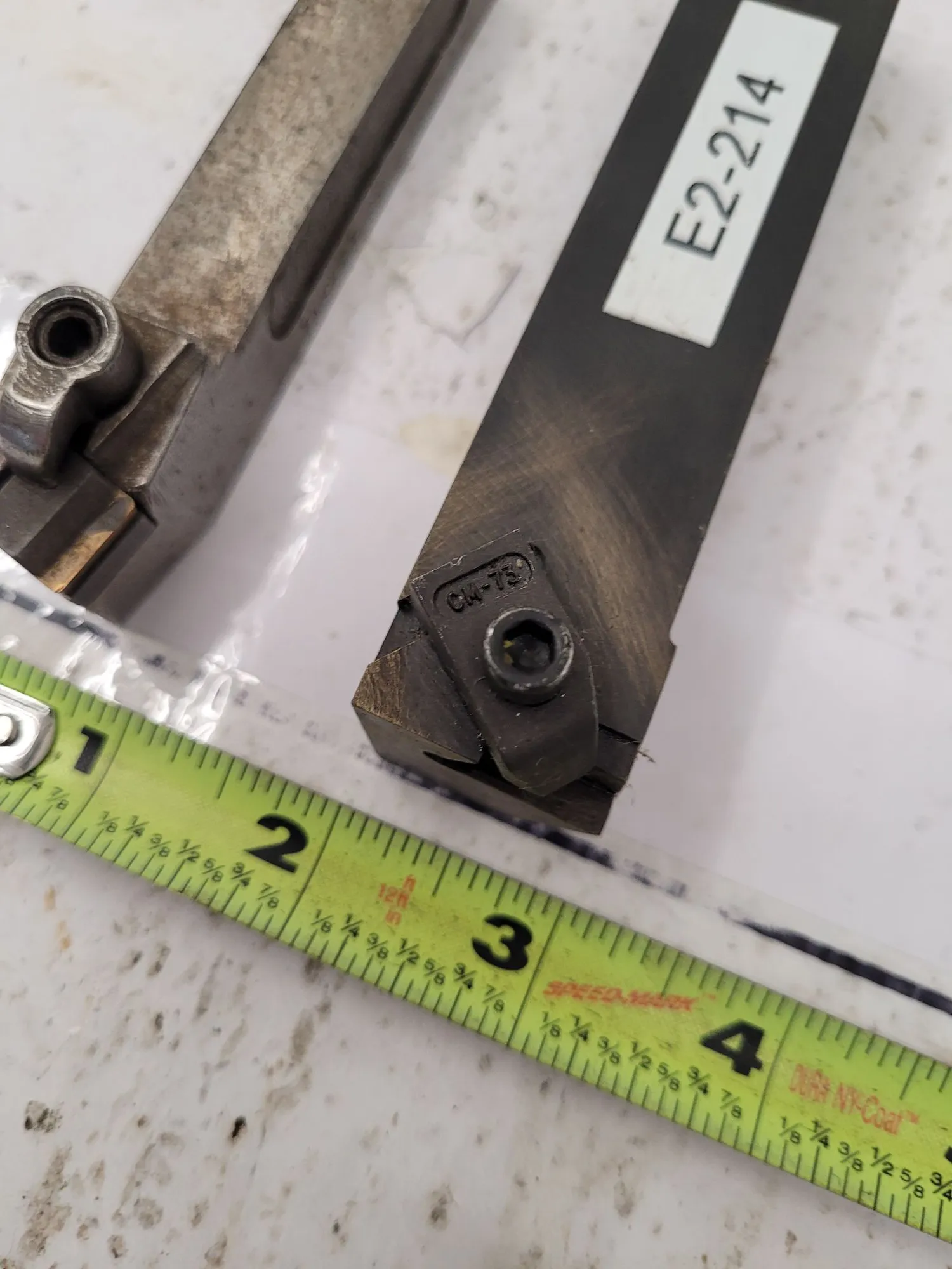 KENNAMETAL TOOL HOLDERS LOT OF 2: 0.750" KSBR12 (4.5" OAL) & 1" NER-163C NI6 (5" OAL) - MACHINING TOOLING & PARTS