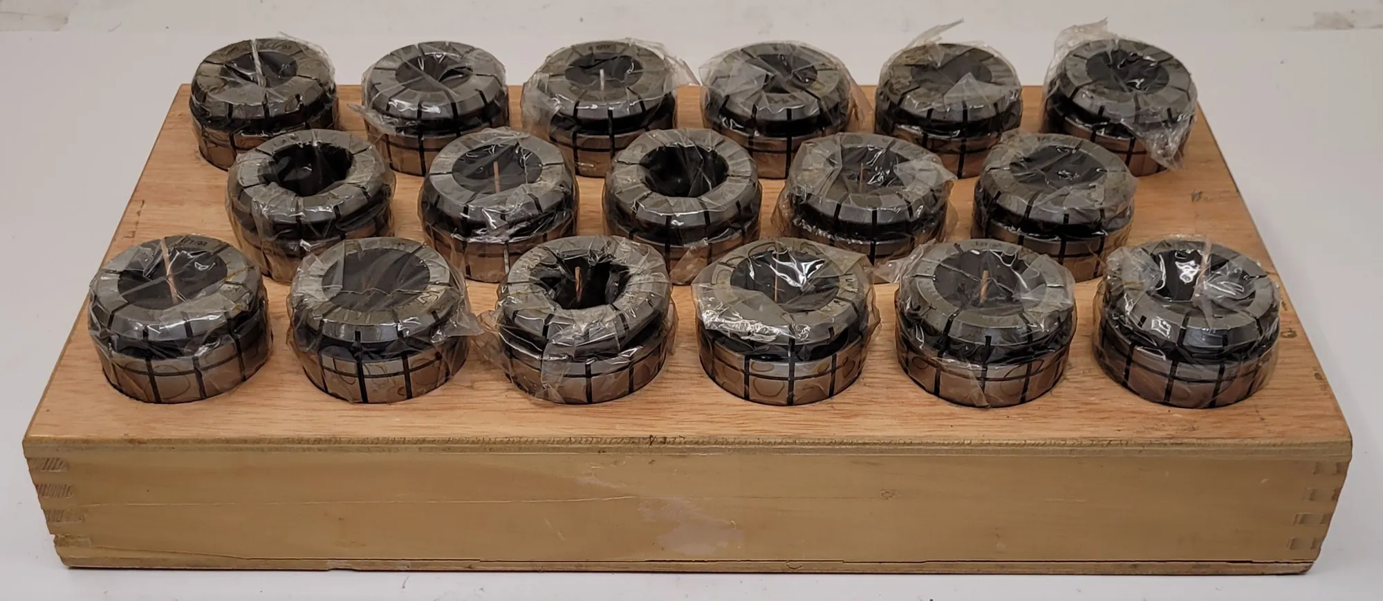 TECHNIKS TG 150 COLLET SET OF 17, 1 1/32" – 1 13/64" SIZES - MACHINING TOOLING & PARTS