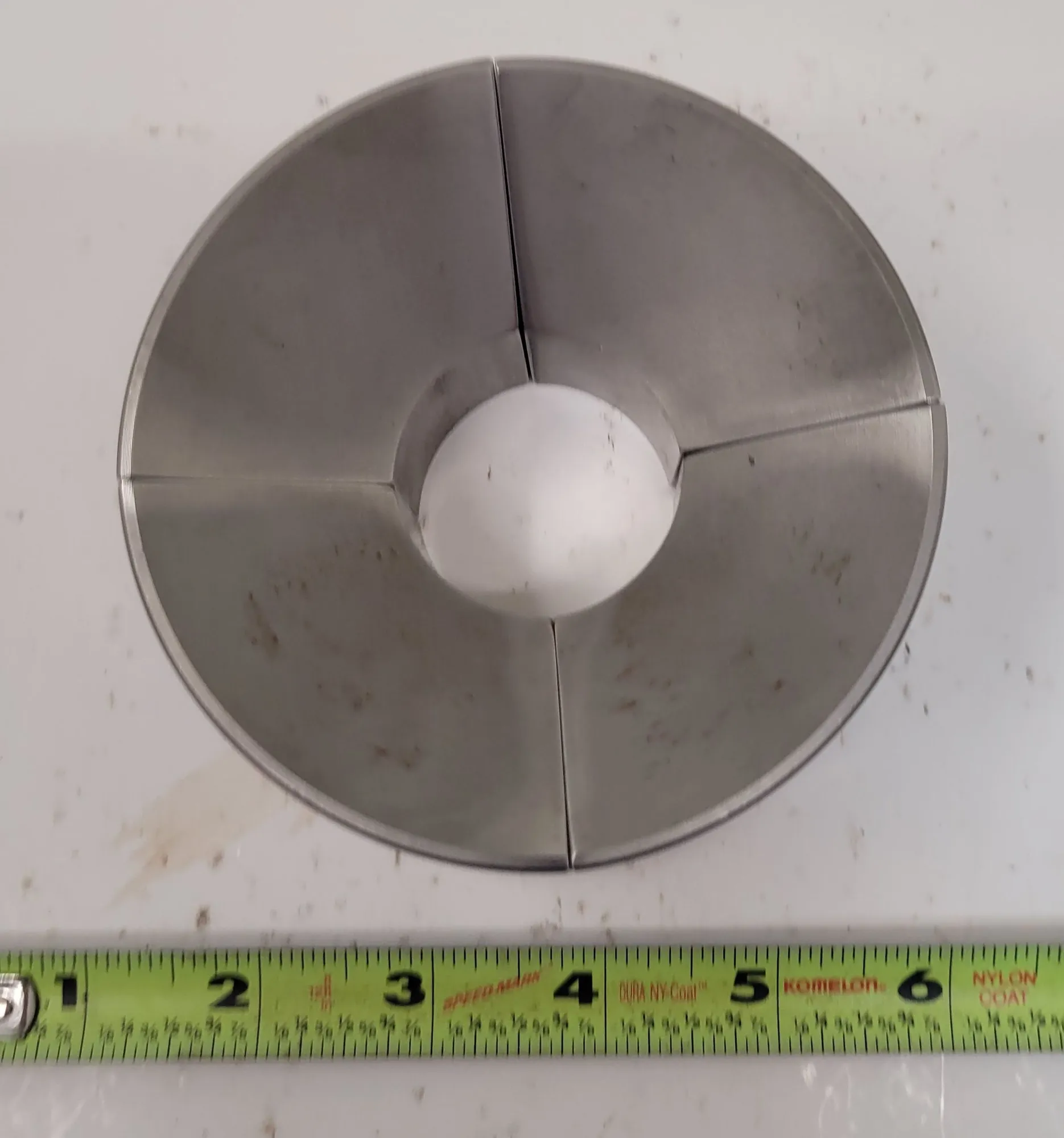 SUPERIOR CINCINNATI S-STYLE EMERGENCY COLLET PAD, 2 3/4" SIZE, 2" HEIGHT, NON-SERRATED - MACHINING TOOLING & PARTS