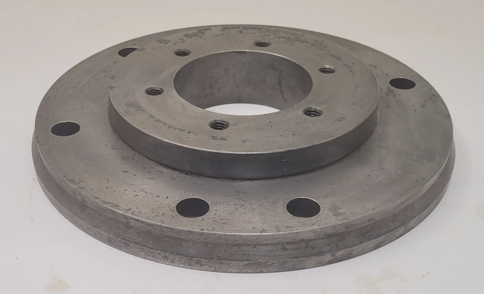 LATHE CHUCK BACK PLATE – 12-1/2IN OD, 4IN CENTER HOLE, 2IN THICKNESS - MACHINING TOOLING & PARTS
