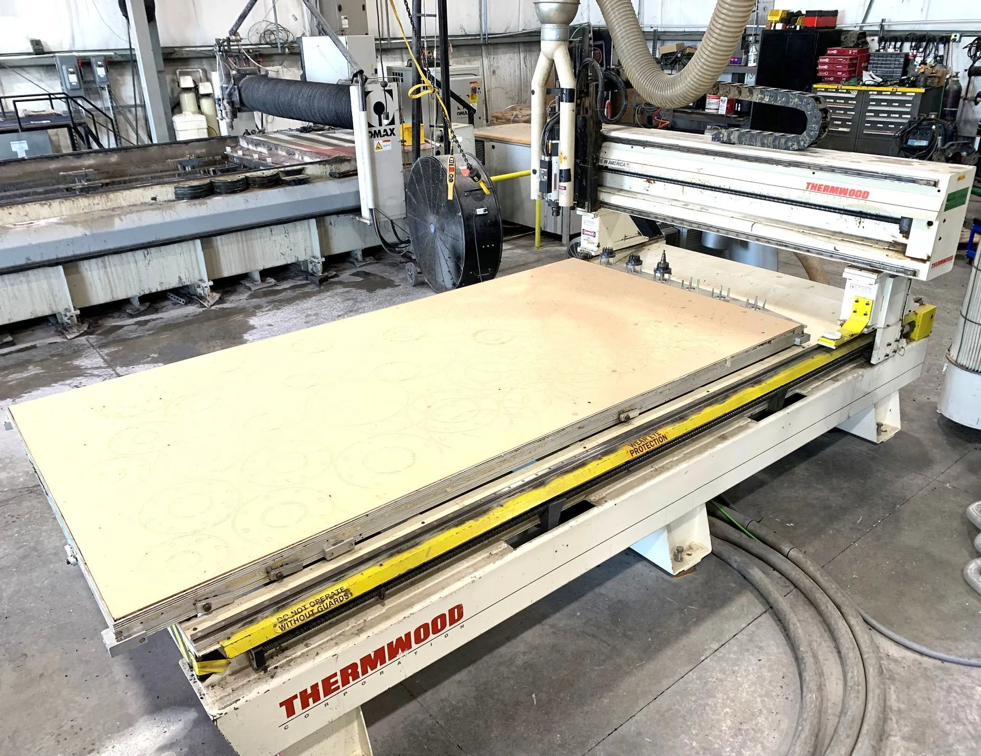 2006 THERMWOOD CS45 CNC ROUTER 5'X10' 3-AXIS 12HP SPINDLE & 7 ATC - GEN II CONTROL - CNC ROUTERS