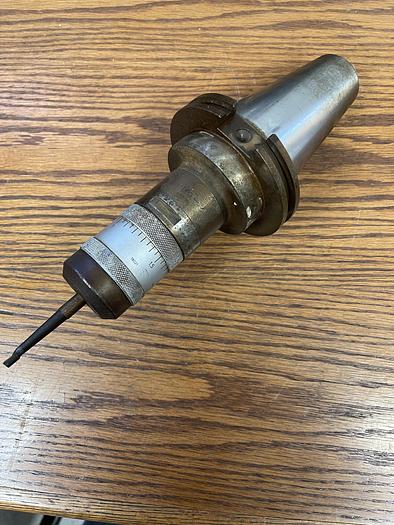 C/O SWISS MADE 44586 CAT 50 TOOL HOLDER WITH 18021 ADJUSTABLE BORING HEAD - TOOL HOLDERS