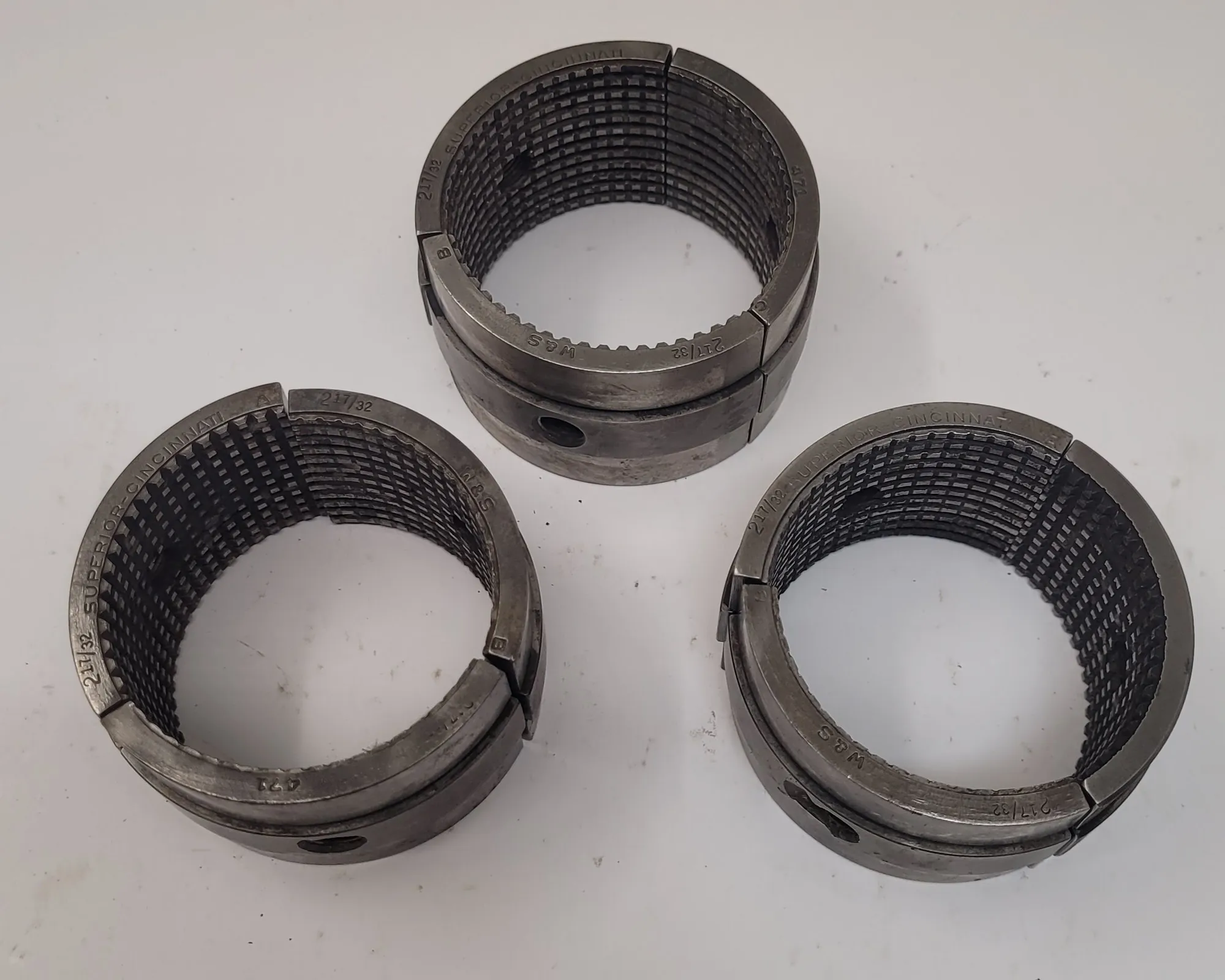 SUPERIOR CINCINNATI 2 17/32" MASTER SERRATED COLLET PAD (1-7/8” H) - MACHINING TOOLING & PARTS